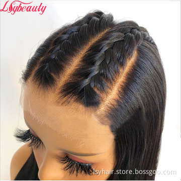 Original Real Ali HD Transpareant Swiss Lace Frontal13x6 Deep Parting Virgin Human Hair Lace Front Wigs Invisible Lace Frontal